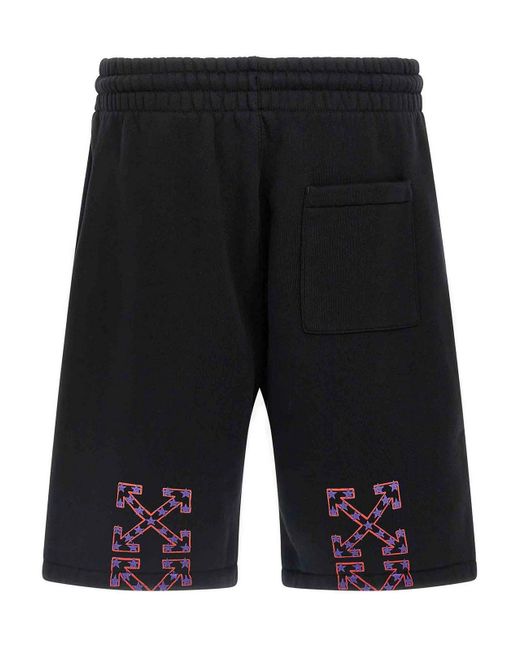 Off-White c/o Virgil Abloh Black Star Arrow Skate Bermuda Shorts for men