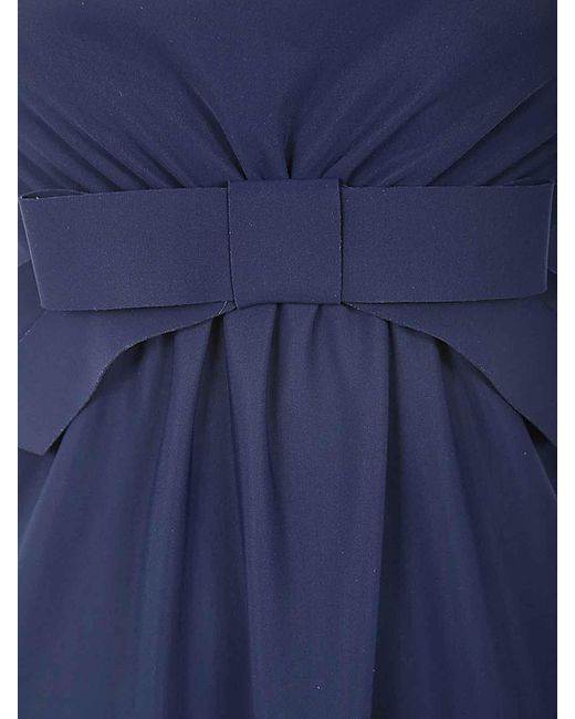 La Petite Robe Di Chiara Boni Blue Alga Brassiere Dress