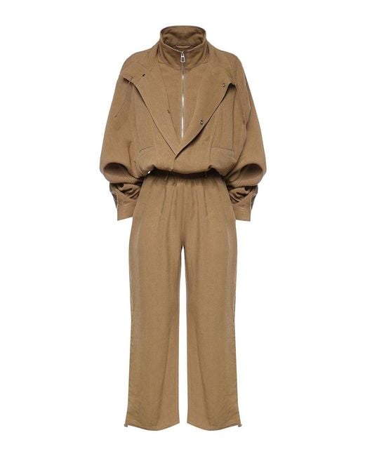 Frankie Shop Natural Marvin Jumpsuit