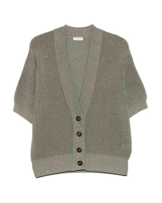 Brunello Cucinelli Gray Cardigan