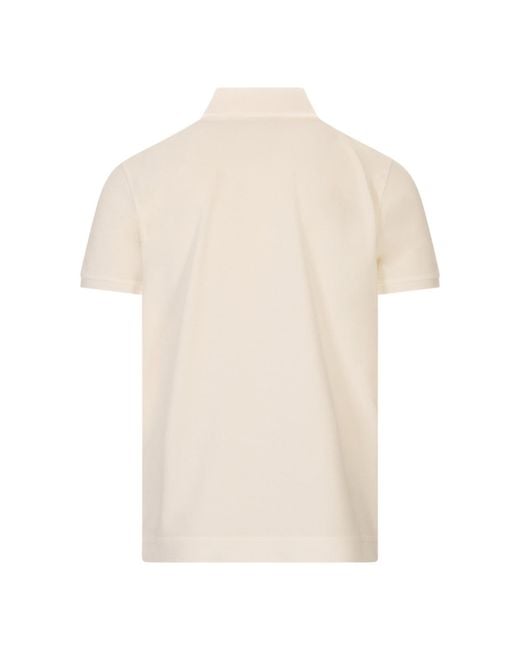 Moncler Natural Ss Polo for men