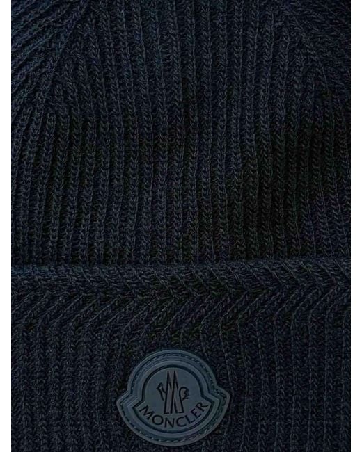 Moncler Blue Hat for men