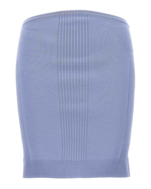 Hervé Léger Blue Midi Skirts