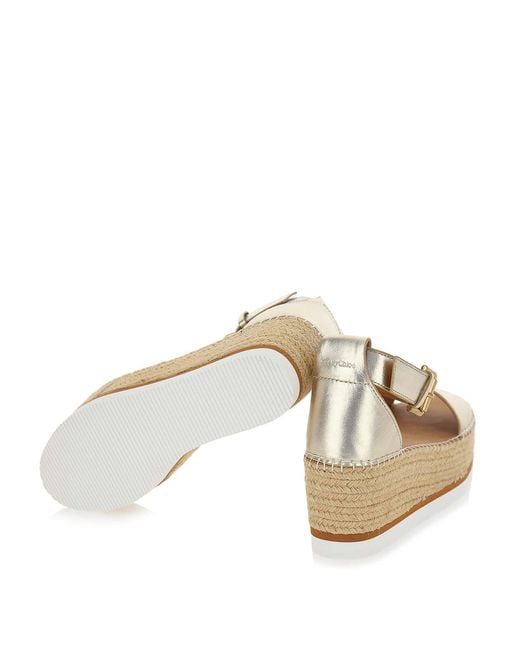 See By Chloé Natural Glyn Espadrillas Plateau