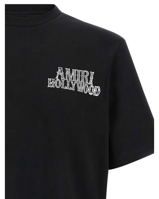Amiri Black T-Shirt With Logo for men
