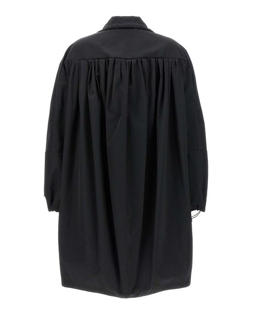 Marni Black Parka Satin Technical Hood