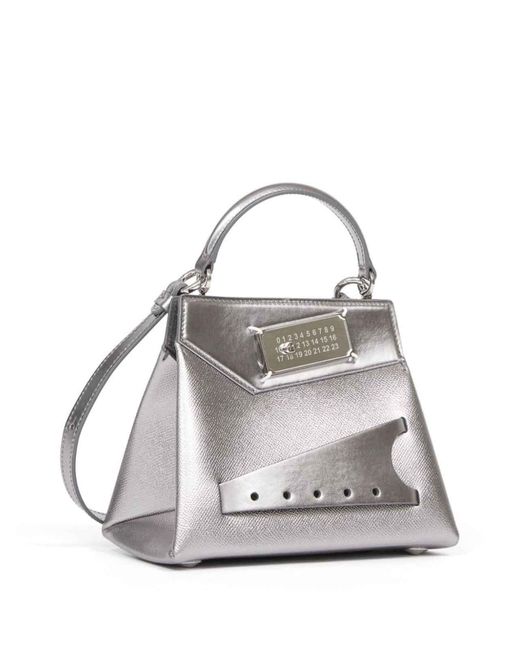 Maison Margiela White Leather Snatched Tote Bag