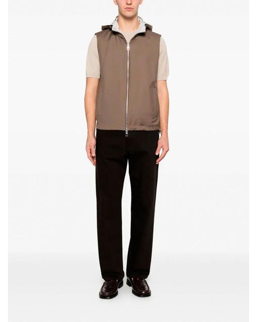 Montecore Brown Reversible Gilet for men