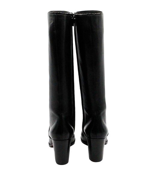 Santoni Black Boots