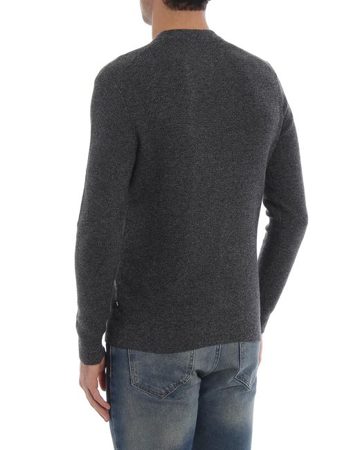 Michael Kors Gray Ash Soft Cotton And Wool Sweater for men