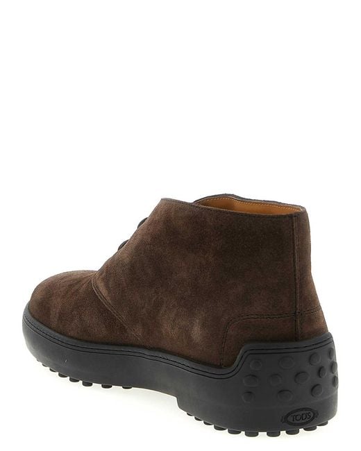 Tod's Brown Winter Ankle Boots for men