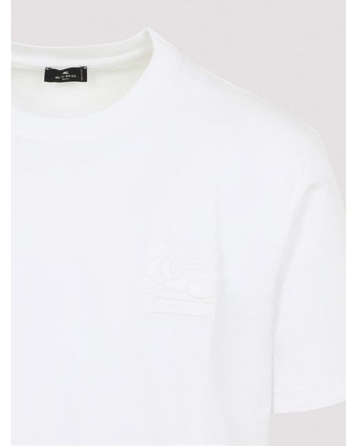 Etro White Roma T-Shirt for men
