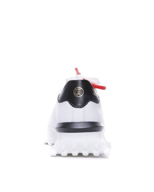 Giuliano Galiano White Sneakers With String Closure And Logo for men