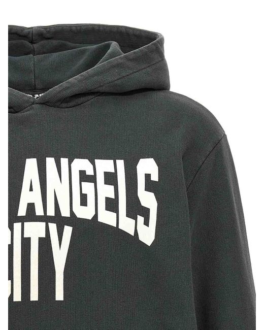 Palm Angels Gray Pa City Sweatshirt for men