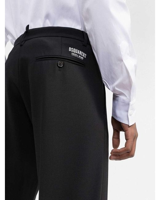 DSquared² Black Trousers for men
