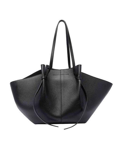 Yuzefi Black Large Mochi Shoulder Bag