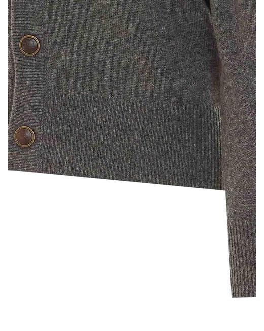 Brunello Cucinelli Gray Cardigan for men
