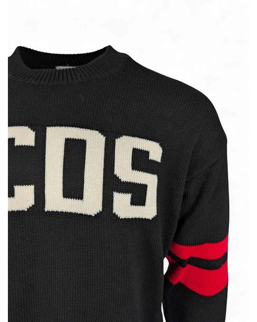 Gcds Black Crew Neck for men