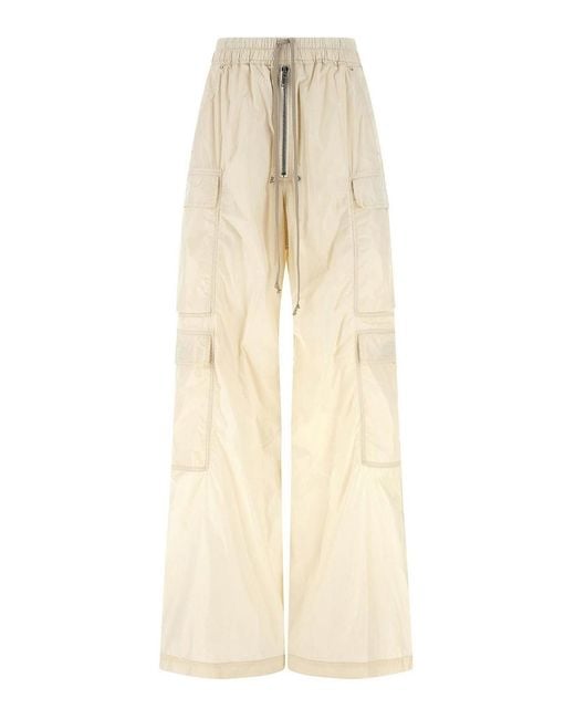 Rick Owens Natural Double Cargo Jumbo Belas Pants