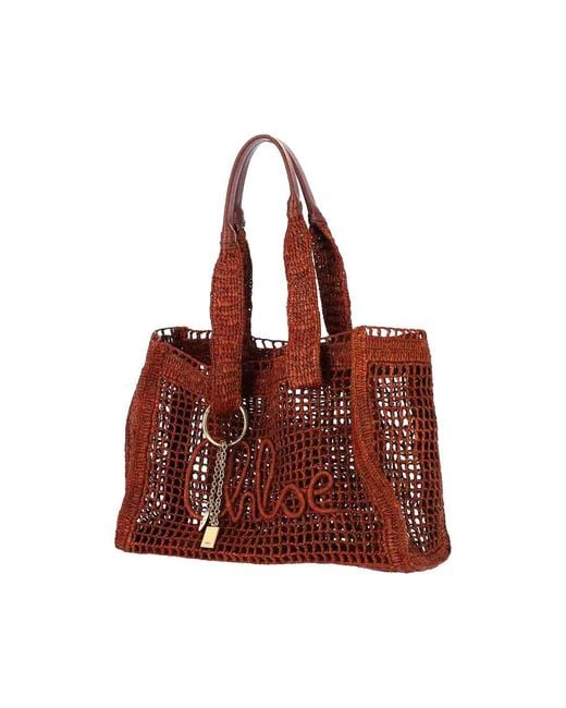 Borsa Tote di Chloé in Red