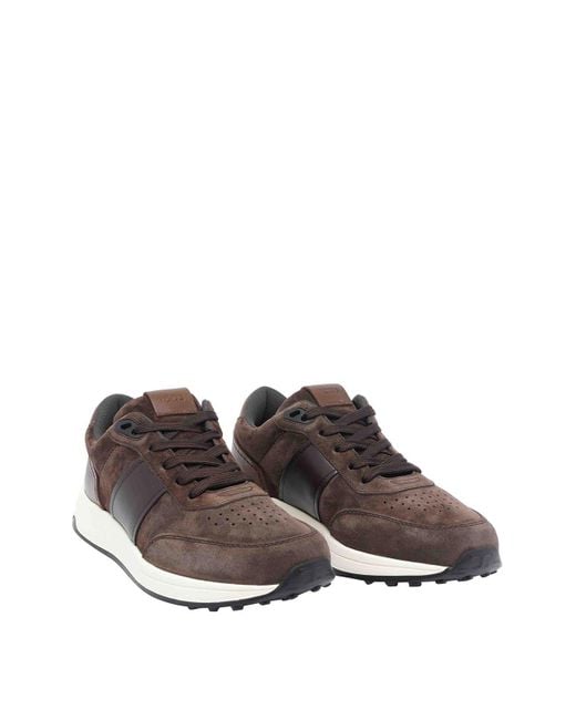 Tod's Brown Suede Sneakers for men
