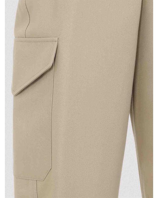Givenchy Natural Cotton And Wool Pants