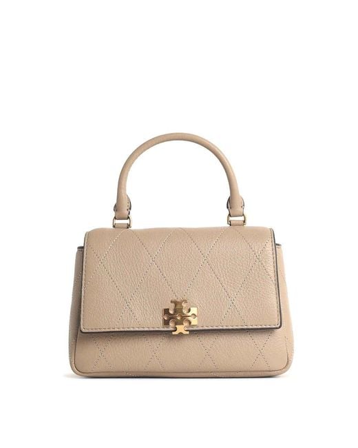 Tory Burch Natural Charlie Matelass' Mini Bag