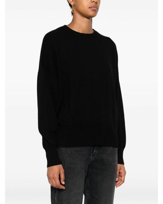 Be You Black Cashmere Crewneck Sweater
