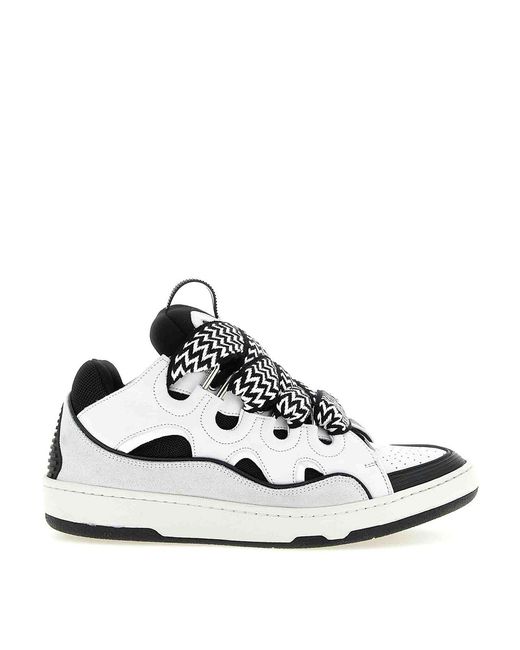 Lanvin White Curb Sneakers for men