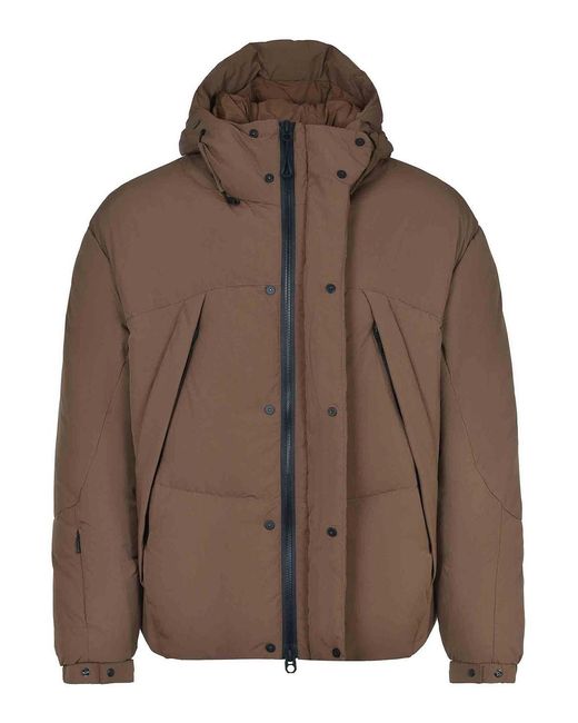 JG1 Brown Jacket Made Of Nylon for men