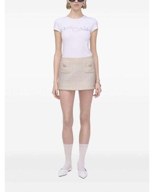 Marc Jacobs Natural Tweed Mini Skirt