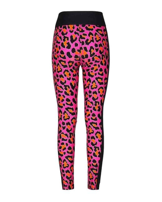 Emilio Pucci Red Leopard Print leggings