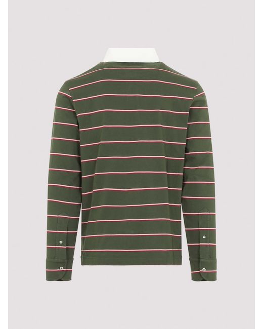 Etro Green S Striped Polo for men