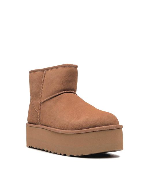 Ugg Brown Classic Mini Platform Boots