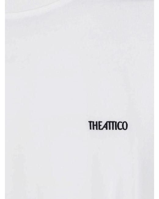 The Attico White Oversized Cotton T-Shirt