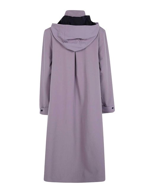 Rains Purple Suva Softshell A Line Jacket
