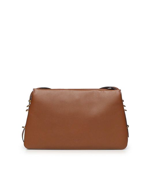 Pinko Brown One Two Three Bag Shoulder Bag