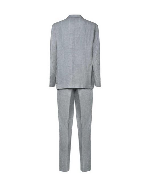 Eleventy Gray Single-Breasted Suit for men