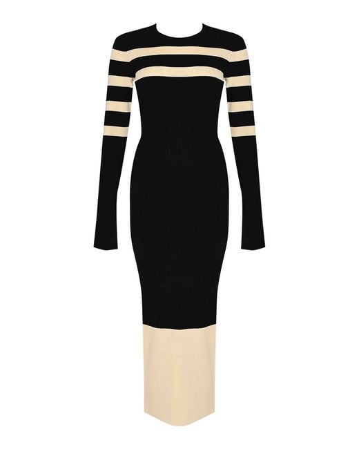 Patrizia Pepe Black Midi Dress