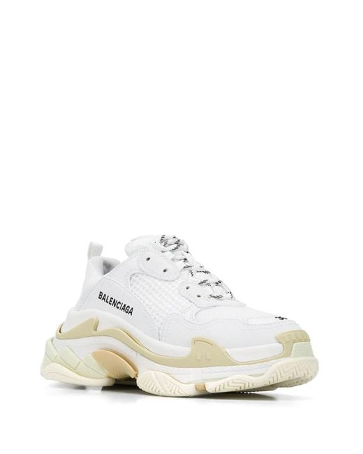 Balenciaga White Triple S Sneakers