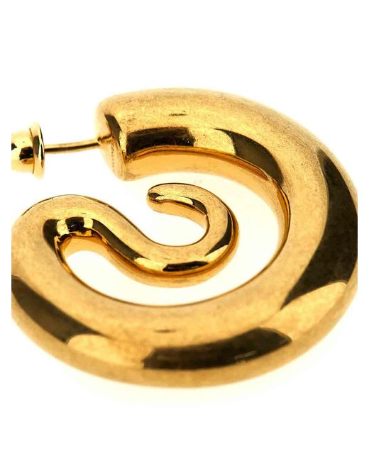 Panconesi Metallic Serpent Hoops S Earrings