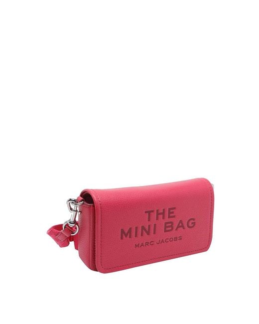 Marc Jacobs Pink Raspeberry The Mini Bag Crossbody Bag