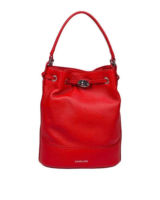 Zanellato Monda Daily Bucket Bag Day S in Red | Lyst