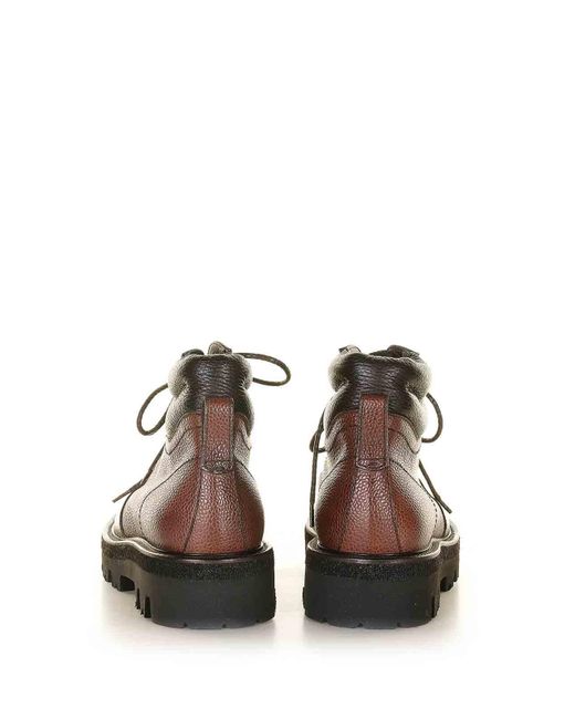 Neil Barrett Brown Leather Boots for men