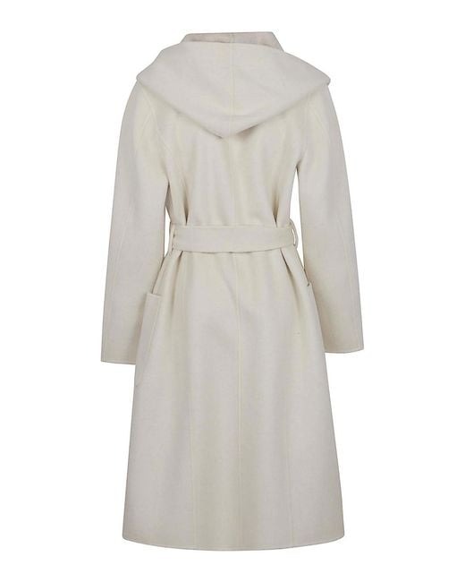 P.A.R.O.S.H. White Reversible Coat With Hood