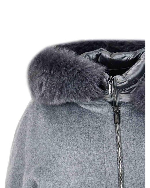 Moorer Gray Wool And Cashmere Jacket