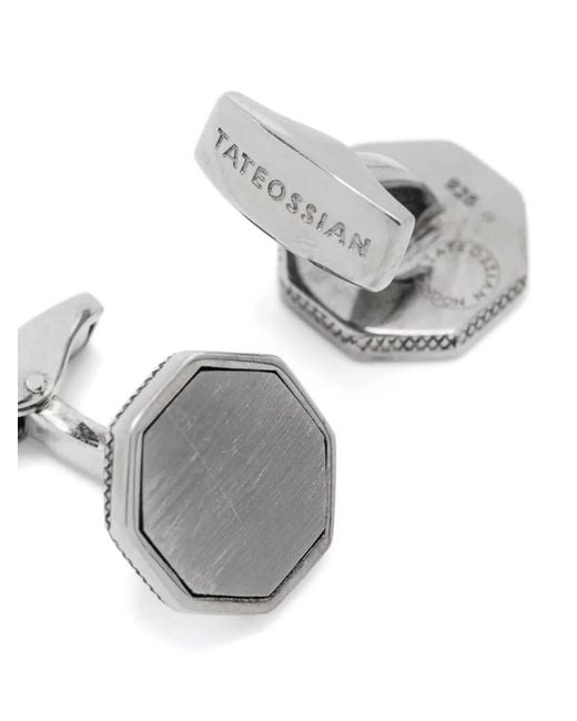 Tateossian Gray Cufflinks for men