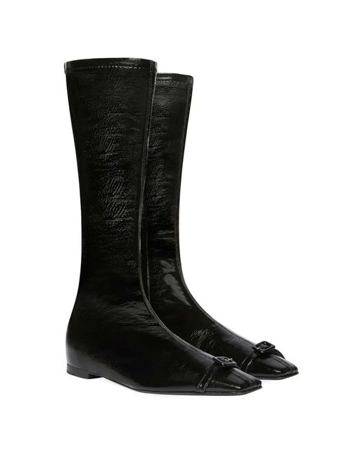 Courreges Black CourrÈ Ges Naplak Boot