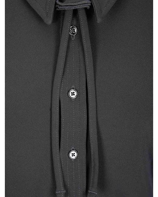 Lemaire Black Soft Fitted Shirt