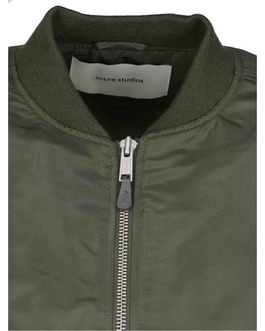 Entire studios Green Bomber Zip